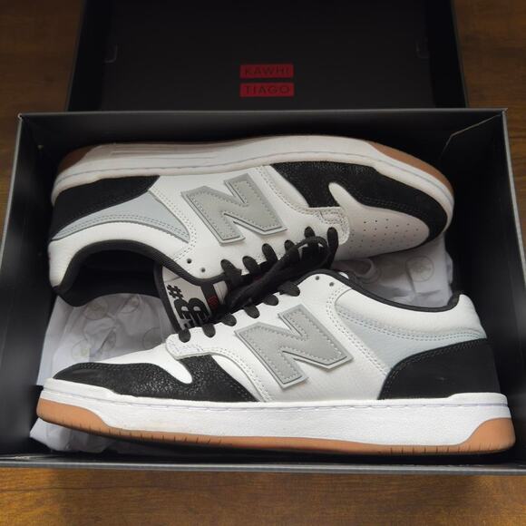 New Balance Numeric 480 Kawhi x Tiago Lemos White Black US Size 12 - Picture 1 of 1
